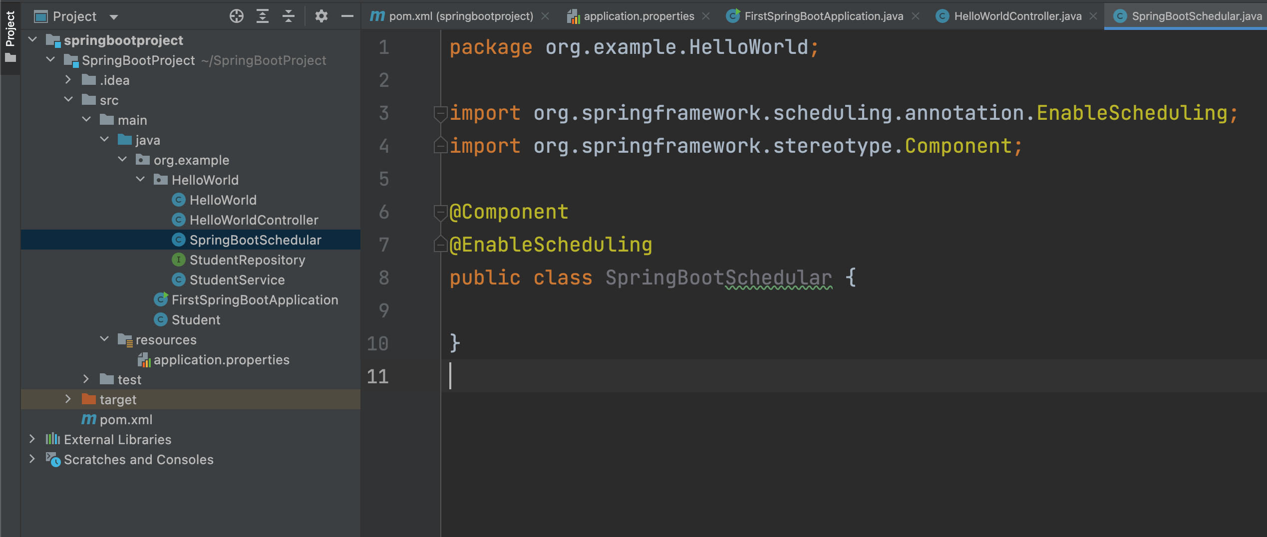 Spring Boot - @Scheduled Annotation